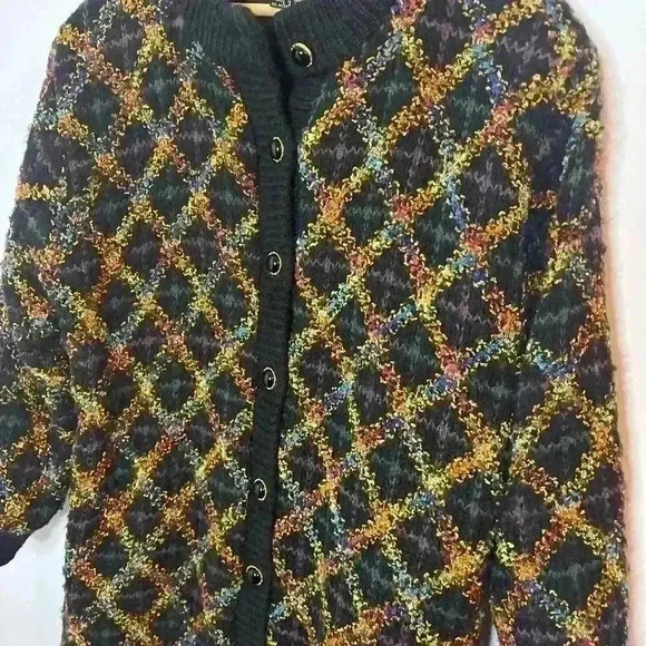 Vintage Rochelle California Knitwear Cardigan Sweater Womens Large Grandmacore - Picture 2 of 9
